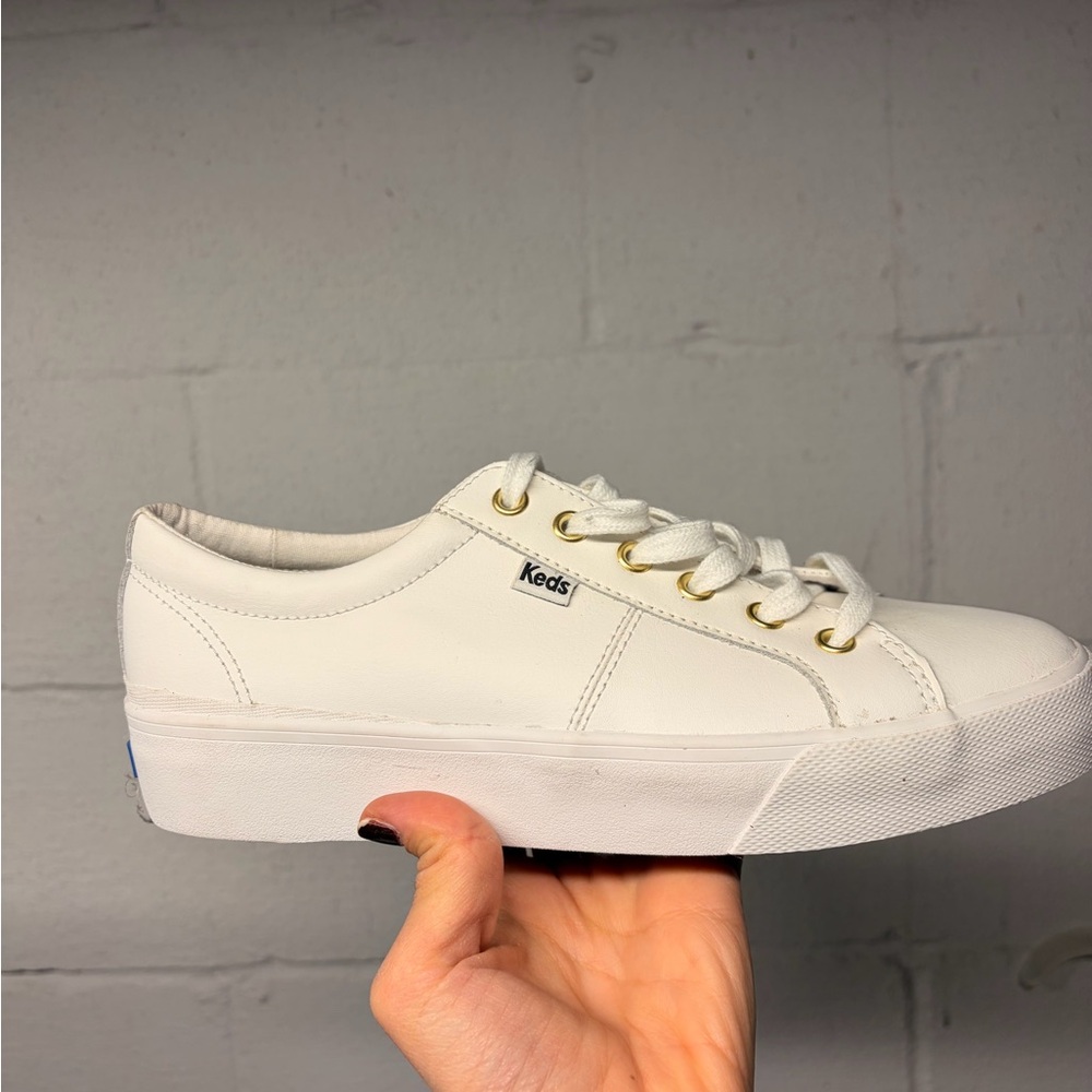 Keds Women's White leather platform sneakers